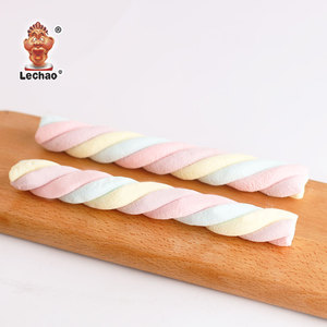 Guimauves colorées torsadées longues en vrac, marque privée, halal, bonbons doux, fabricants de confiseries - Product Image 4