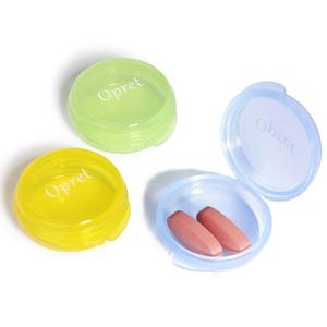 Small Pill Box (3 Pcs), Cute Pill Case Portable for Pocket Purse Briefcase Travel Pills Box Medicine Storage Container Earplug C