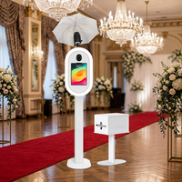 Photomaton portable pour mariage et fête, compatible iPad et appareil photo reflex numérique, avec imprimante et support, en stock aux États-Unis