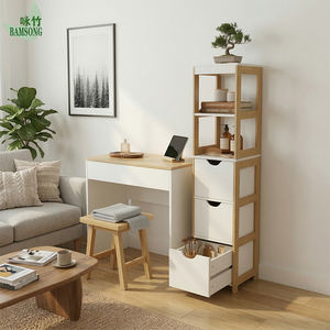 Mueble de Bambú para Sala de Estar, Torre de Almacenamiento de 5 Niveles con 3 <span class=keywords><strong>Cajones</strong></span>, Gabinete Estrecho y Práctico para Baño, Sala de Estar o Dormitorio - Product Image 2