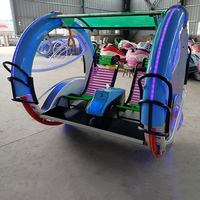 Wobeiqi Voiture électrique lumineuse à rotation à 360 degrés pour deux joueurs, modèle 12S Plant Happy Leba, pour parc d'attractions