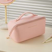 Sac de maquillage de voyage en toile pour filles, pochette porte-brosse de maquillage Portable pour femmes, trousse de maquillage de voyage sacs à cosmétiques