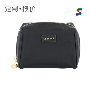 Nouvelle trousse de toilette portable imperméable en PU, sac de maquillage en cuir en forme de coquille avec logo personnalisé et dragonne - Product Image 1