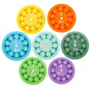 ของเล่นเสริมพัฒนาการประสาทสัมผัสสำหรับเด็ก รูปทรงสปินเนอร์ บีบคลายเครียด ของเล่นดิจิทัลฝึกทักษะคณิตศาสตร์ บวก ลบ คูณ หาร ของเล่นแปลกใหม่ - Product Image 1