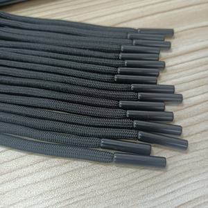 Custom Eco-Friendly Braided 100% Polyester Luxury Garment Drawstring <b>Cords</b> with Rubber Tips for Hoodie - Product Image 3