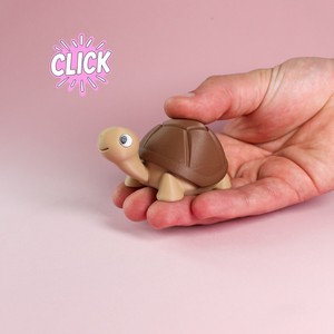 Porte-clés tortue anti-stress imprimé en 3D, pendentif bouton, jouet de doigt mignon de dessin animé, petit cadeau - Product Image 5