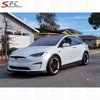 SPC 2023 Trockenkohlefaser-Windspoiler-Kit für Tesla Model X Prepreg Kohlefaser-Tuning-Karosserie-Kit für Modell X Aerokit-Autoteile