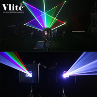 Projecteur laser cube RVB pleine couleur 5W avec contrôle DMX512, indice de protection IP20, pour bars à domicile, petits événements et vente en gros