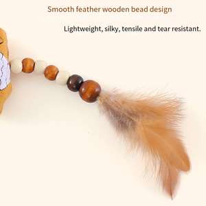 Bacchetta Giocattolo per Gatti con Piume e Gufo in Peluche, Gioco per Gatti - Product Image 4