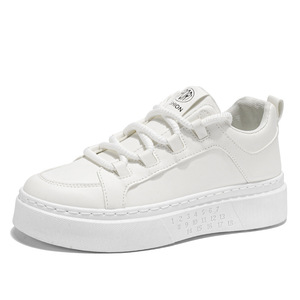 รองเท้าผ้าใบลำลองผู้ชายรุ่นปี 2025 ดีไซน์ทันสมัย เข้าได้กับทุกชุด สีขาว ระบายอากาศได้ดี พื้นหนา เพิ่มความสูง - Product Image 5