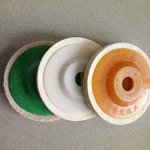 Roue de polissage en feutre, roue en laine, capuchon adhésif, feutre grossier, tampons de polissage angulaires en feutre - Product Image 3