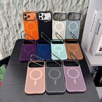 Casing Ponsel Baru untuk 17/18 Pro, Kompatibel dengan Stand Magnetik, Anti Panas, Lapisan Matte, Tahan Banting, Desain Polos