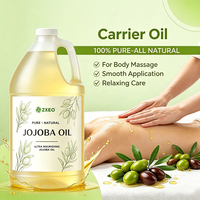 Huile de Jojoba 100% Pure Pressée à Froid Naturelle pour le Visage, la Peau, les Cheveux, le Massage, l'Aromathérapie, les Cosmétiques DIY, Huile Végétale Vrac en Gros