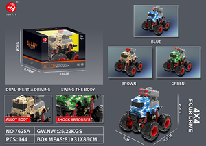 Vente en gros directe d'usine de camions jouets de série à thème militaire et spatial jouets en métal avec amortisseurs et caractéristiques de cascades - Product Image 6
