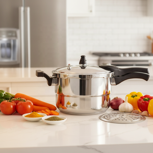 Juego de Ollas Futura Largest Infra Pressure de Acero Inoxidable, a Prueba de Explosiones, Compatible con Estufas de Inducción - Product Image 4