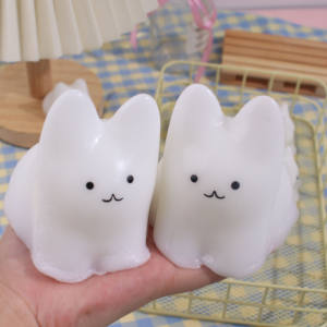 Jouet sensoriel anti-stress en forme de lapin, mignon, rembourré de sable, extensible, parfumé, en TPR, unisexe - Product Image 5