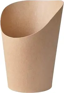 Gran oferta, logotipo impreso, taza de cuchara de papel desechable personalizada para patatas fritas, aperitivos