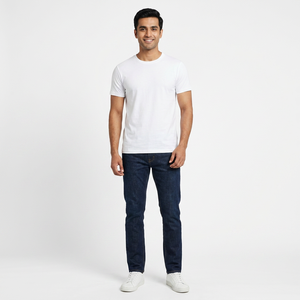 Camiseta Oem con diseño de logotipo personalizado, Camiseta estampada de algodón de color sólido teñida con lazo pintada a mano para hombres - Product Image 3