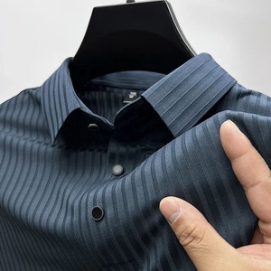 Polo <span class=keywords><strong>de</strong></span> Verano Nuevo <span class=keywords><strong>de</strong></span> Seda Helada para Hombre, Camiseta <span class=keywords><strong>de</strong></span> Manga Corta Hueca Transpirable <span class=keywords><strong>de</strong></span> Negocios a la Moda 2024, <span class=keywords><strong>Ropa</strong></span> <span class=keywords><strong>de</strong></span> <span class=keywords><strong>Marca</strong></span> Masculina 4XL - Product Image 6