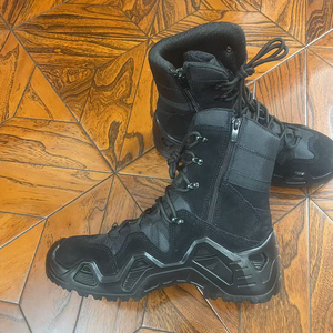 TSB07 Camouflage Tactical <b>Boots</b> Oxford Cloth Waterproof High Top Lace Up Side Zipper All‑Season Outdoor <b>Hiking</b> Training shoes - Product Image 5