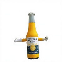 Ballon gonflable commercial personnalisé en forme de bière de dessin animé pour bars et événements festifs
