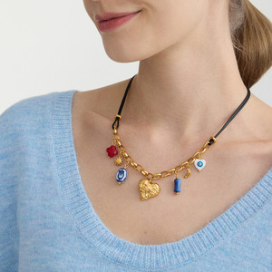 ชุดสร้อยคอหัวใจวินเทจ สแตนเลสสตีล พร้อมจี้ห้อยประดับ สำหรับผู้หญิง เครื่องประดับแฟชั่นหรูหราเบาๆ - Product Image 4