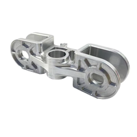 Support de rotule de direction multi-bras en aluminium brut usiné CNC 5 axes sur mesure, avec manchon central, perçage et brochage