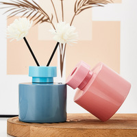 Flacon diffuseur en verre transparent 150 ml avec bouchon à vis, couleur personnalisée, pot à parfum vide, écologique, recyclable, finition mate, décoration intérieure