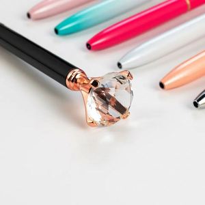 Cute Diamond <b>Top</b> Ballpoint Pen, <b>Sparkly</b> Crystal Pen with Polka Dots, Personalized Gift Pen for Women, Journaling - Product Image 3