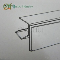 Support d'étiquette adhésif transparent en PVC pour bande de données, idéal pour les rayons de magasin, supermarchés et entrepôts, taille personnalisée, 110 caractères