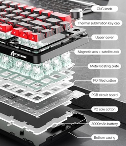 Attack Shark X65PRO HE Fast Trigger Wireless Gaming <b>Keyboard</b> 8000 Hz Wireless <b>Keyboard</b> with Magnetic Switch - Product Image 6