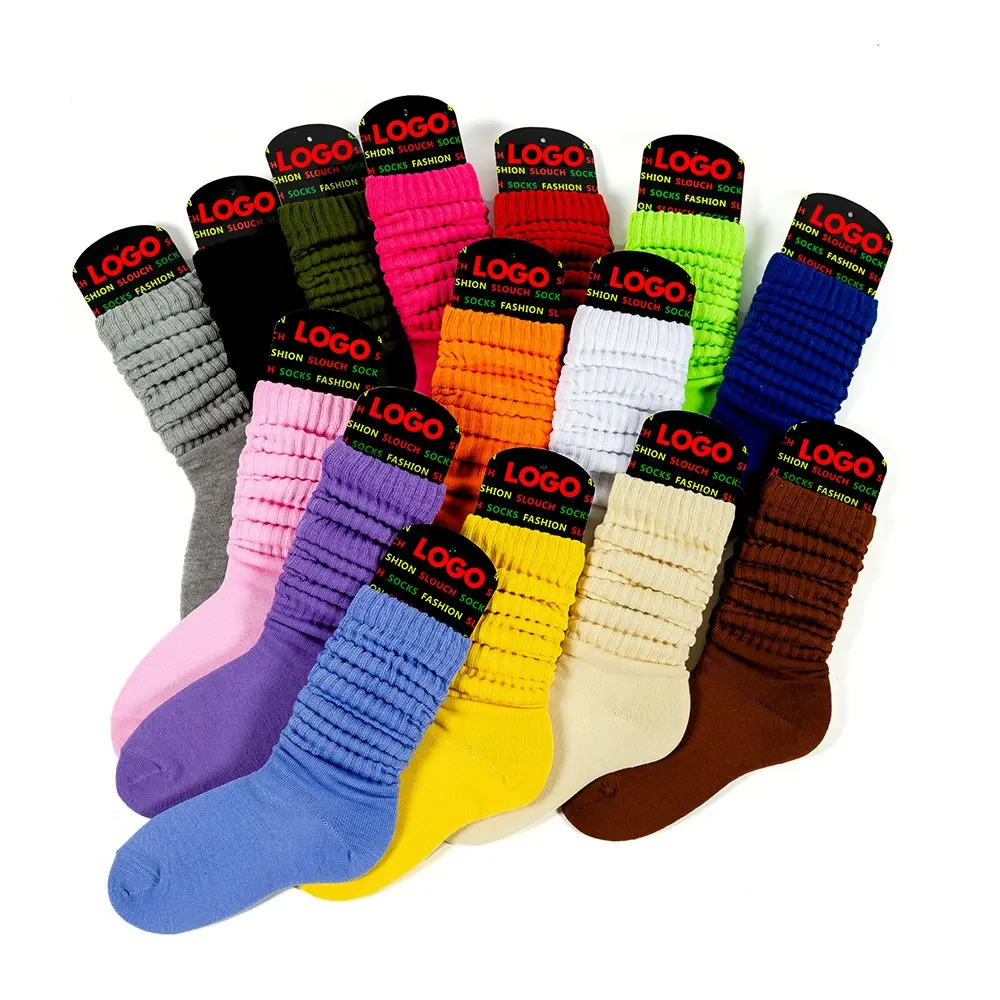 Slouch Cotton Socks For Women Slouch Socks Scrunchie Socks