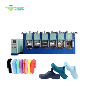 MelaMech工場工場でのスポーツサンダル製造用自動EVA単色垂直射出靴成形機 - Product Image 2