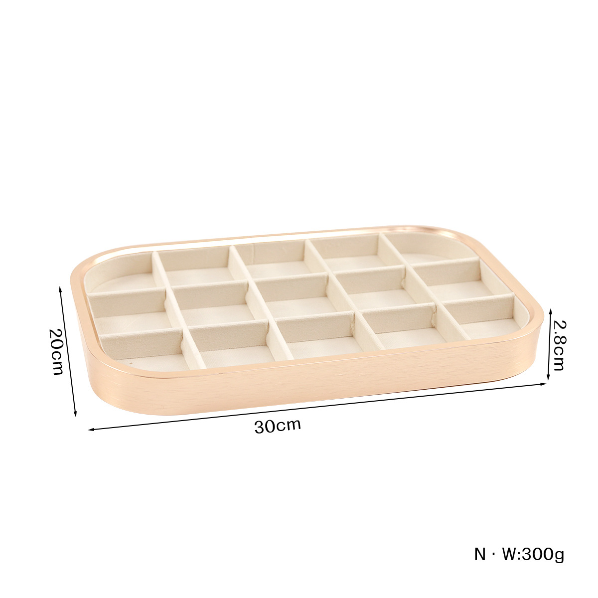 Vassoio a griglia 15-bit Oro+Beige