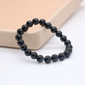 New 8mm Natural Lava Stone Crystal Beaded Bracelet Women Men Elastic Rope Tiger Eye Agate Stone Bracelet Jewelry for <strong>Gift</strong> - Product Image 3