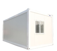 Conteneur plat pliable maison avec chambre, maison avec salle d'eau, salon cuisine