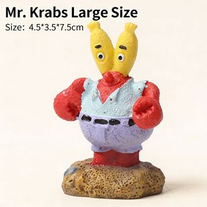 Decoración Moderna para Pecera con Diseño de Personajes de Dibujos Animados, Patrick Star, Mr. Krabs, Decoración para Acuario, Patio y Sala de Estar - Product Image 2