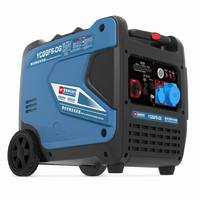 Süper Sessiz 5.5kw Benzinli Jeneratör 6kW Maks Taşınabilir Dijital İnverter Jeneratör Seti Çeşitli Senaryolar İçin Üç Yönlü Çalıştırma