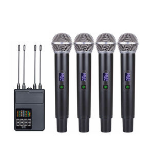 Micrófono inalámbrico de karaoke M70 UHF DSP con función antihuilos y sonido original para cantar en fiestas - Product Image 1