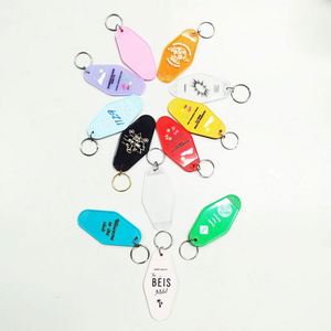 <b>Custom</b> logo Promotional Blank Plastic Motel Hotel Room <b>Keychain</b> Blank With Promotion Gift - Product Image 6
