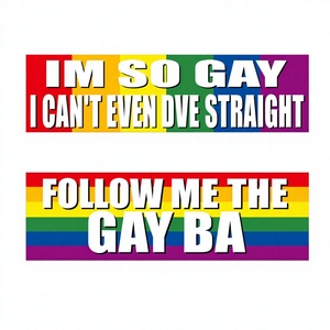 <span class=keywords><strong>Grandi</strong></span> Magneti Impermeabili LGBTQ, <span class=keywords><strong>Adesivi</strong></span> Divertenti <span class=keywords><strong>per</strong></span> <span class=keywords><strong>Auto</strong></span> con Testo Arcobaleno, Decorazione <span class=keywords><strong>per</strong></span> Veicoli e Laptop - 10x3 Pollici - Product Image 1