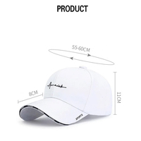 Gorras Bordadas con Logotipo Personalizado, Gorra de Béisbol Simple con Letras, para Hombres y Mujeres, Deportiva, Transpirable, Protección Solar