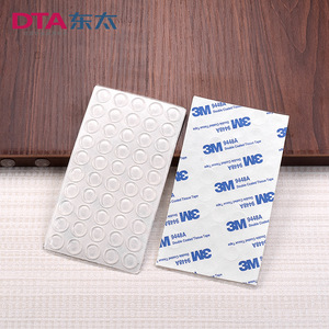 Almohadillas de Fieltro para Muebles Dta, 50 Piezas, Adhesivos Anticolisión de Silicona para Puertas de Armario, Absorción de Impactos - Product Image 5
