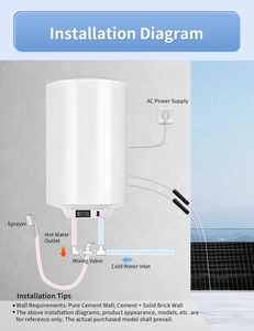 Scaldabagno Elettrico Solare Intelligente 80L Grande Capacità, Risparmio Energetico, Durevole, per Uso Commerciale, Alberghiero e Domestico, Facile da Usare - Product Image 5