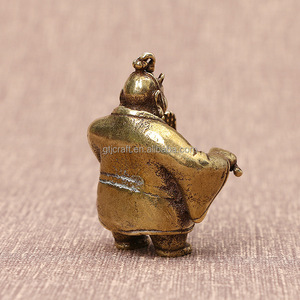 Estatua de bronce de la vida real de Taiyi, CA785, Retro, de cobre sólido, pequeña y legendary, taoísta, gran vientre, figura de bronce, adornos - Product Image 4