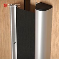 Protection anti-pincement automatique pour porte à enroulement |   Système de protection des doigts latéraux en aluminium pour charnières