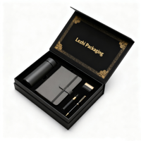 Ensemble cadeau d'entreprise personnalisé, ensemble de luxe avec tasse à vide, carnet, kits exécutifs, cadeau promotionnel d'entreprise, boîte commémorative