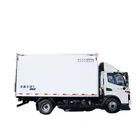 बिक्री के लिए 4.2m प्रशीतित ट्रक कंटेनर जमे हुए भोजन ट्रांसपोर्टर फ्रीजर 130hp 2.8 उत्पादन