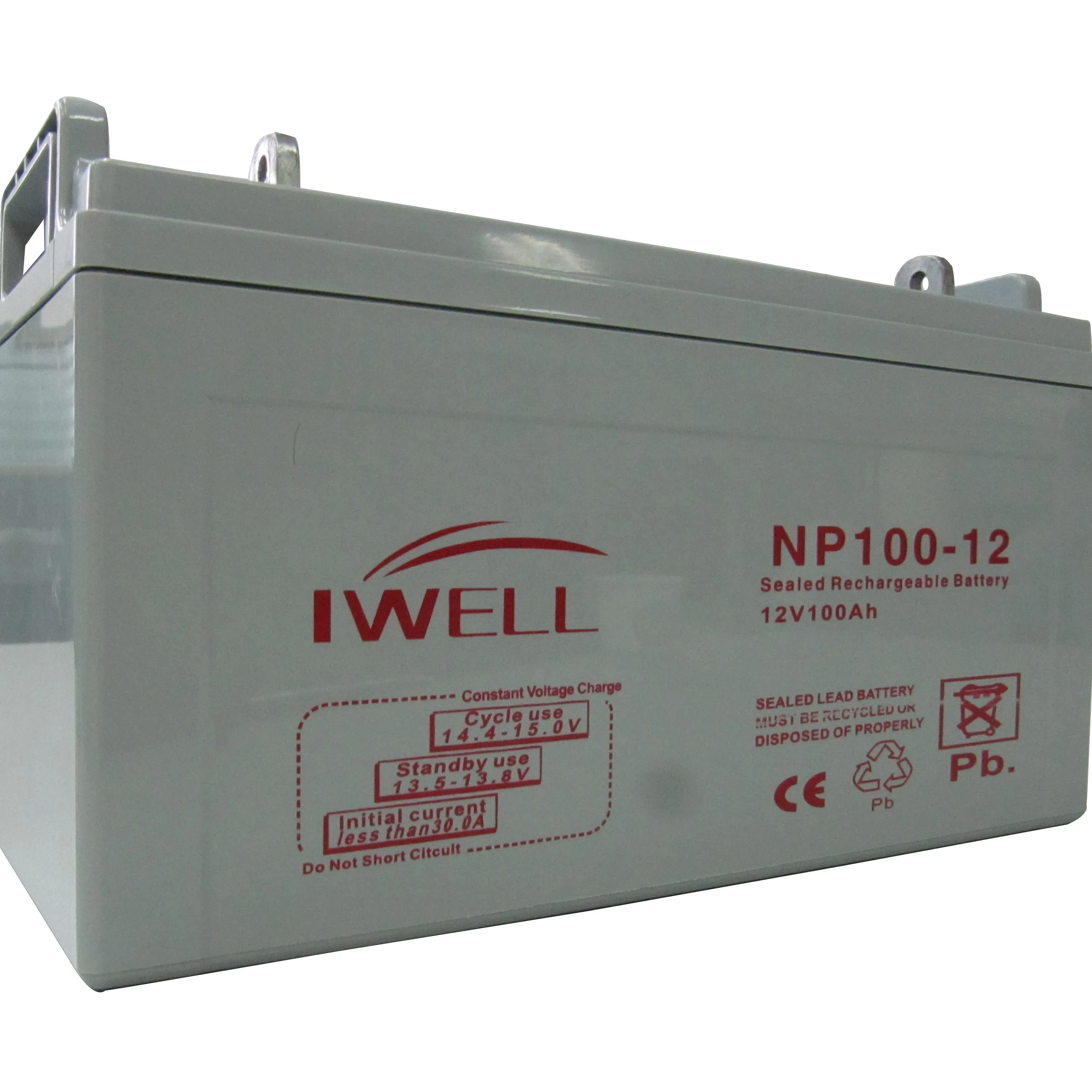 China Iwell Npc Serie 12V 100ah Ups Solar Gel Batterij