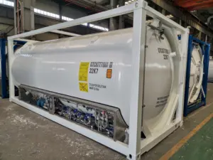 Chân không cao Multilayer 20ft ISO lng container với ASME